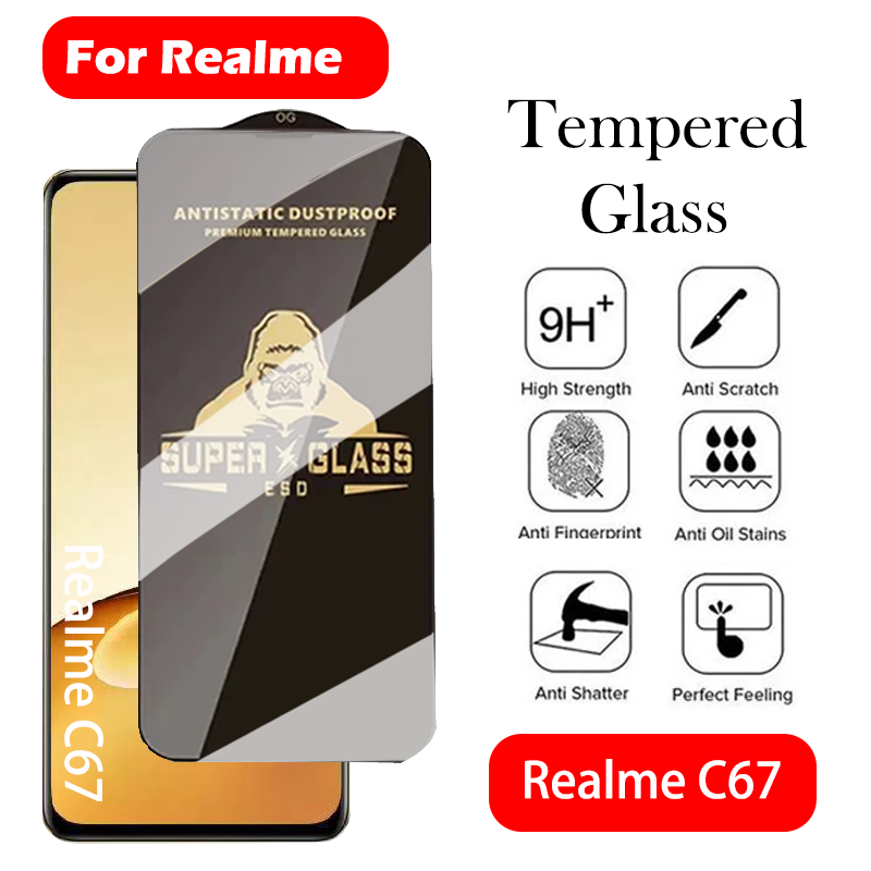 Realme C67 - KingKong Gorilla Vetro Temperato Per Realme