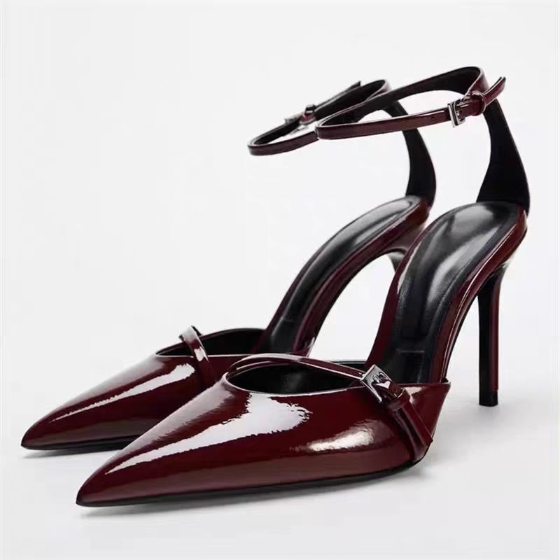 Leather Classic Strap - Sandali Estivi Sexy con Tacco Alto