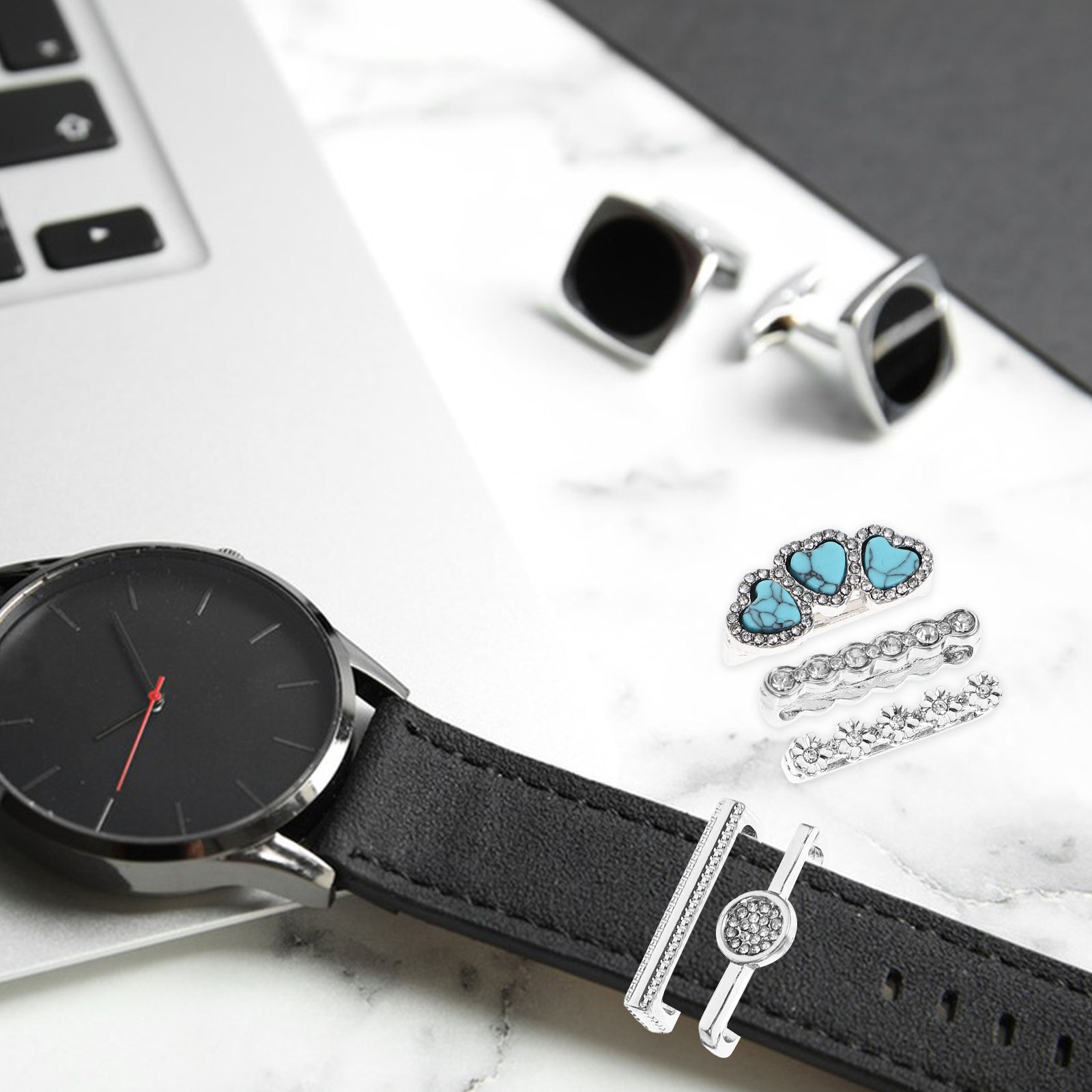 Set di 5 Anelli Decorativi in  - Smartwatch Straps & Accessories recensione e prezzo