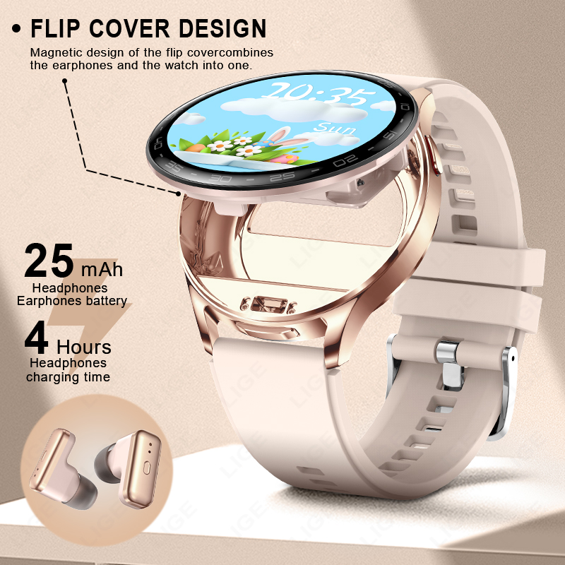 LIGE 2 In 1 TWS Auricolare Ast - Smartwatch Headset recensione e prezzo