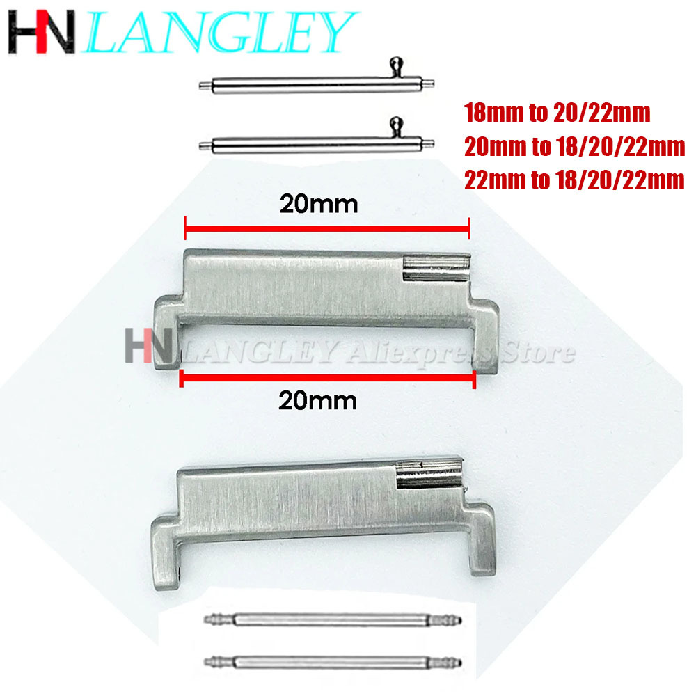 1 paio di adattatori in metall - Watch Band Connector recensione e prezzo