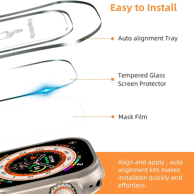 Vetro temperato per Apple Watc - Watch Face Protector recensione e prezzo