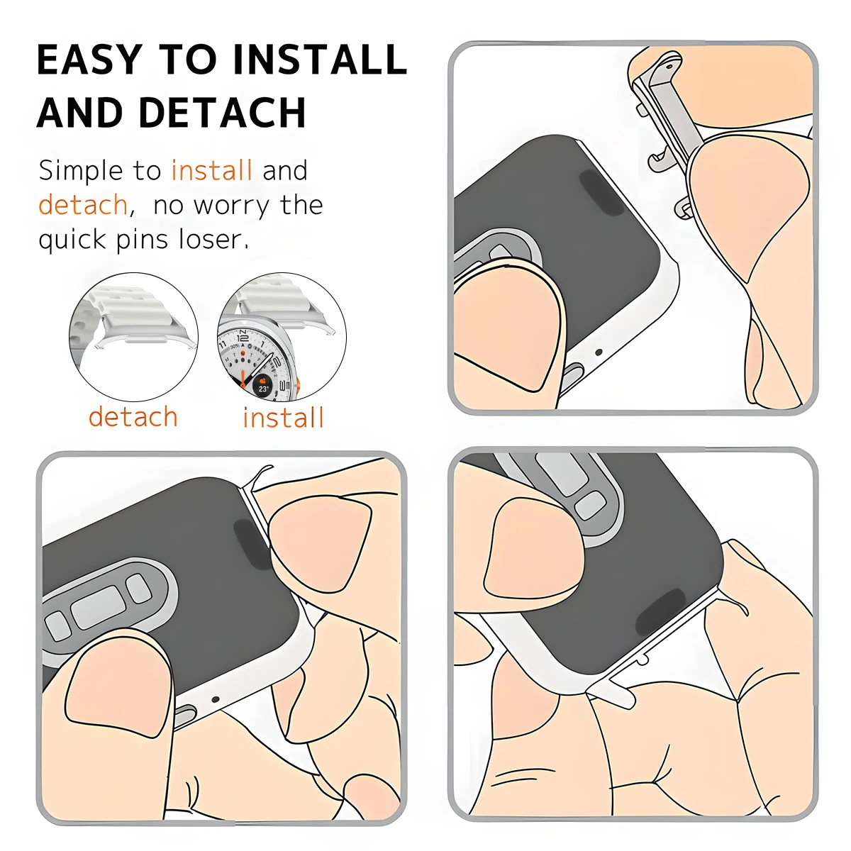 1 Paio di Adattatori per Samsu - Samsung Smartwatch Ultra Accessories recensione e prezzo