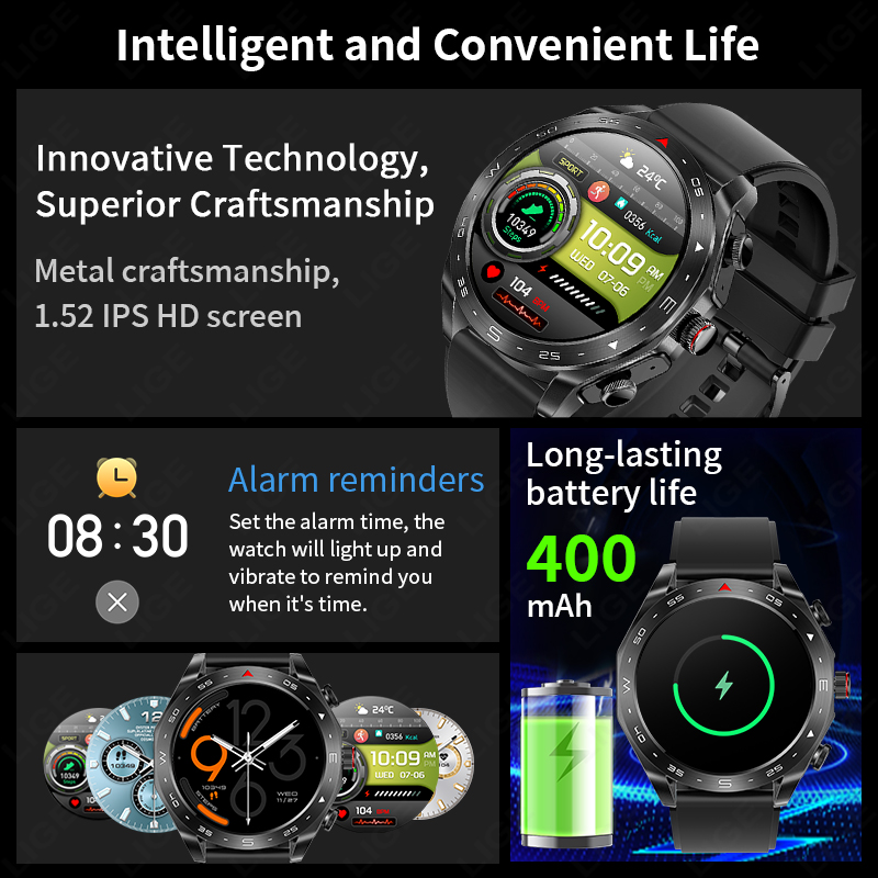 LIGE con auricolari auricolare - Smartwatch Headset recensione e prezzo